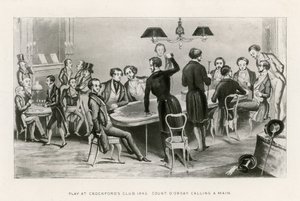 Jeu au Crockfords Club, 1843. Le comte D