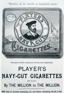 Cigarettes Players Navy Cut, 20e siècle
