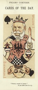 Carte à jouer avec Guillaume Ier et Otto von Bismarck - English School