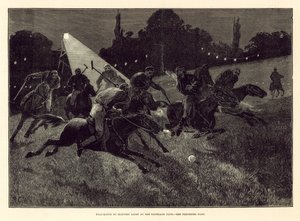 Match de polo sous lumière électrique aux jardins de Ranelagh