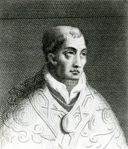 Pape Jean VIII (820-882) (gravure) - English School