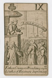 Carte à jouer du complot papiste - English School