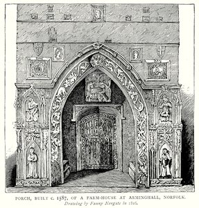 Porche, construit vers 1587, d