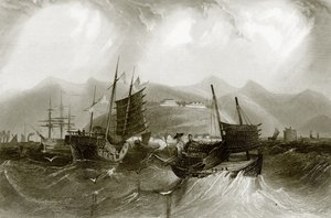 Port de Ting-Hai ou Hafen von Ting-Hae - English School