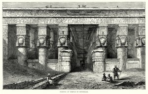 Portique du temple de Dendérah (gravure)