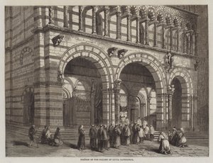 Partie de la façade de la cathédrale de Lucques - English School