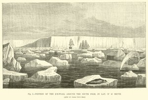 Portion du mur de glace autour du pôle Sud, en latitude 78° 15 Sud - English School