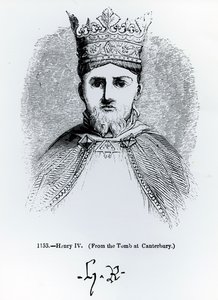 Portrait et Signature de Henri IV (1366-1413) - English School
