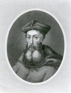Portrait du Cardinal Reginald Pole (1500-58) (gravure)