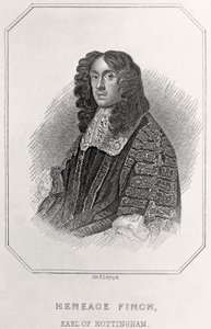 Portrait de Heneage Finch, comte de Nottingham - English School