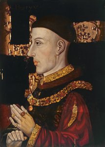 Portrait de Henri V (1387-1422) (pendant la restauration)