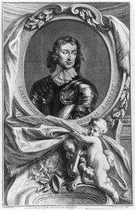 Portrait du lieutenant général John Lambert (1619-83) gravé par Jacobus Houbraken (1698-1780) - English School