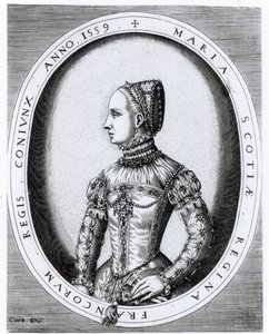 Portrait de Marie Stuart (1542-87) gravé par Hieronymus Cock, 1559