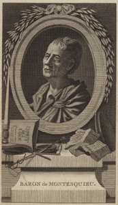 Portrait de Montesquieu - English School