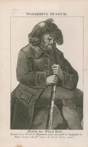 Portrait de Peter le garçon sauvage - English School