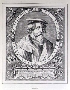 Portrait de Petrus Apianus (1501-52) de The Narrative and Critical History of America, édité par Justin Winsor, Londres, 1886