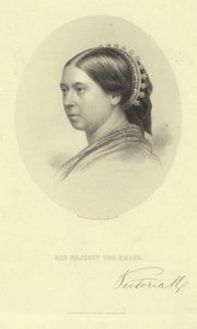 Portrait de la reine Victoria - English School