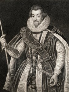 Portrait de Robert Cecil, 1er comte de Salisbury (1563-1612), de Lodges British Portraits, 1823