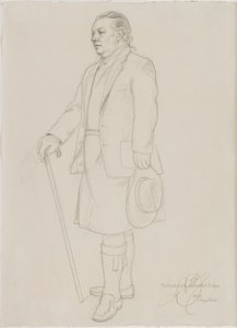 Portrait de Roderick Gradidge, c.1987 - English School