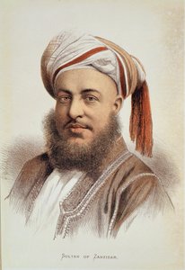 Portrait de Sayyid Barghash, Sultan de Zanzibar - English School