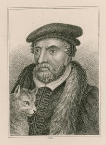 Portrait de Sir Richard Whittington et chat, autrement dit Dick Whittington, maire de Londres - English School