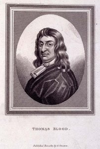 Portrait de Thomas Blood (vers 1618-80), pub. par G. Smeeton - English School