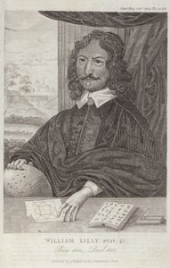 Portrait de William Lilly - English School