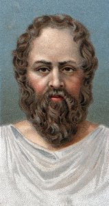 Portrait de Socrate (469-399 av. J.-C.) - De la série « Leaders of Men » - English School