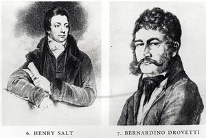Portraits de Henry Salt (1780-1827) et Bernardino Drovetti (1776-1852) - English School