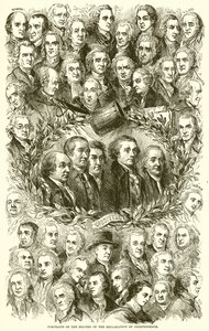 Portraits des signataires de la Déclaration d
