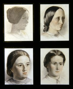 Portraits de jeunes filles, c.1830 - English School