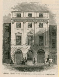 Locaux occupés par les Sociétés Architecturales de Londres, Conduit Street, Londres - English School