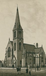 Église presbytérienne, Ipswich (lithographie) - English School