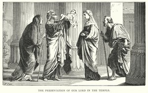 Présentation de Jésus-Christ au temple (gravure)