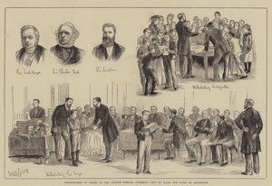 Remise des Prix au Club de Natation des Écoles de Londres par SAR le Duc d