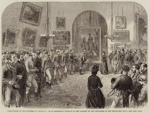 Présentation à la comtesse de Yarborough d