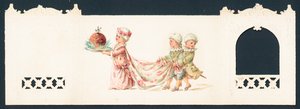 Présenter le pudding de Noël, Carte de Noël - English School