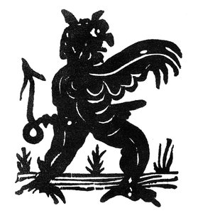 Démon priapique. illustration d