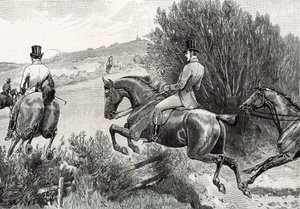 Le prince Albert chassant près du château de Belvoir