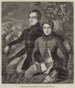 Princes de Bade, cousins de SAR le Prince Albert (gravure)
