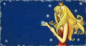 Princesse attrapant un flocon de neige