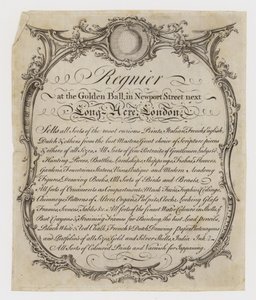Libraire, Regnier, carte de visite - English School