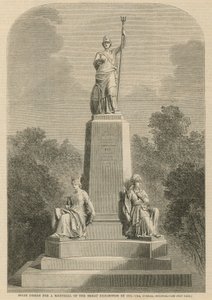 Conception primée pour un mémorial de la Grande Exposition de 1851 - English School