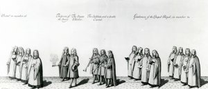 Procession lors du couronnement de James II, 1687