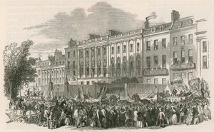 Procession de la London Temperance League à Lincolns Inn Fields, Londres - English School