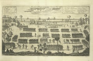 Procession au Temple du Grand Serpent lors du couronnement du Roi, illustration de 