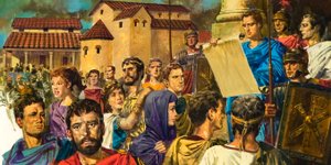 Proclamation lue en Bretagne romaine - English School