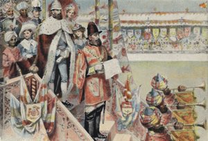 Proclamation de la reine Victoria comme impératrice des Indes - English School