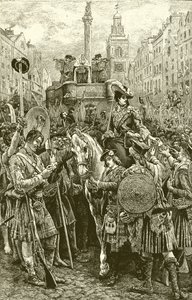 Proclamation du Vieux Prétendant comme roi Jacques VIII - English School