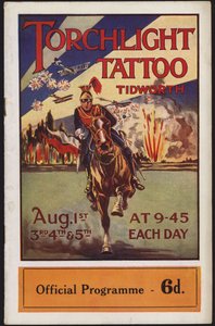 Programme pour le Tattoo aux flambeaux de Tidworth, Tidworth Park, Wiltshire - English School